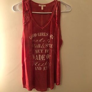 Sugar and Spice Whiskey and Ice Tank Top